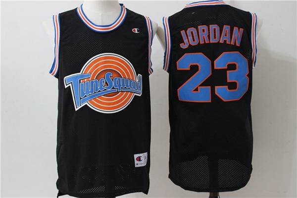 Movie Space Jam JORDAN #23 Black Basketball Jersey (Stitched)